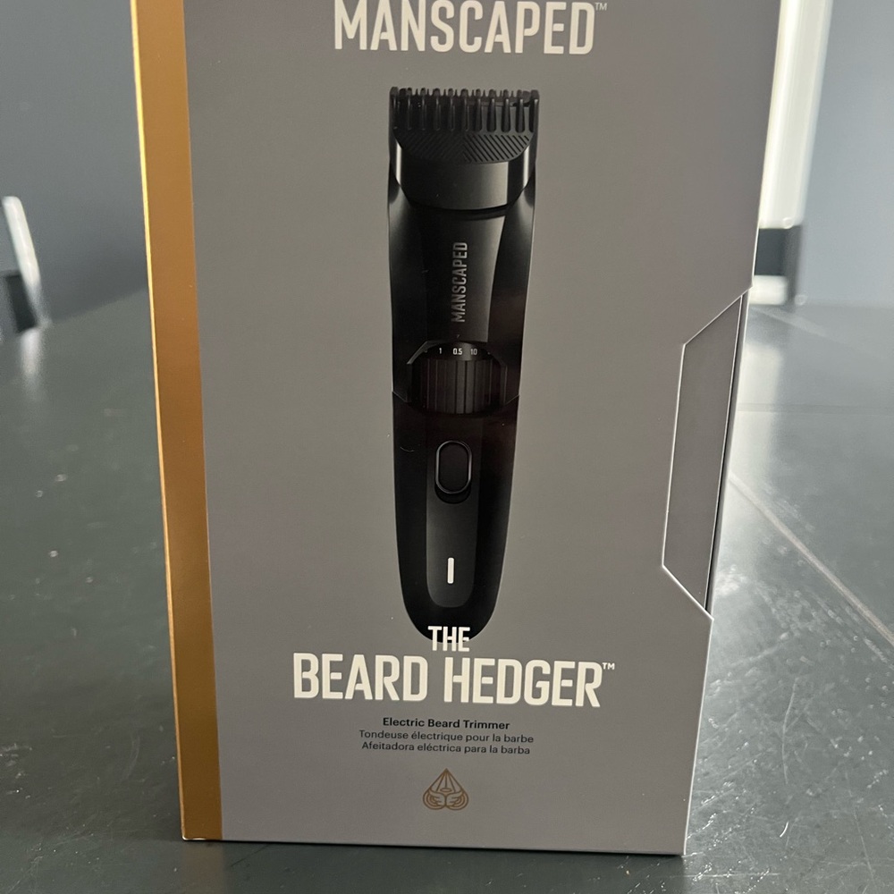 Manscaped Black Beard Hedger Electric Trimmer NWT
